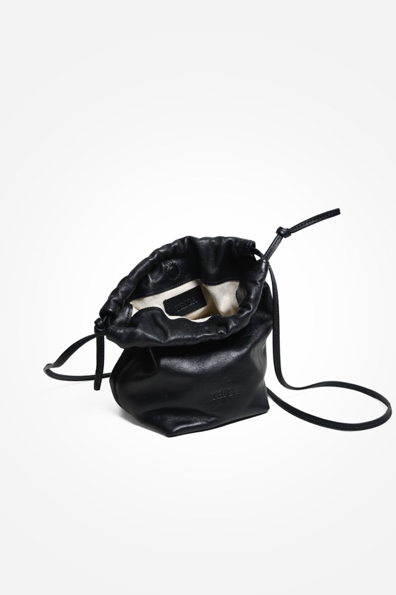 "PINCH" MINI DRAWSTRING CROSSBODY BAG